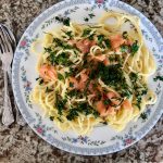 Spagetti in Zitronensauce mit Haegele Knoblauchwürze